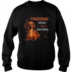 Dachshund Kisses Fix Everything Valentine Sweatshirt